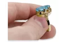 Ring Aquamarine 14K Yellow gold Vintage vrc134y